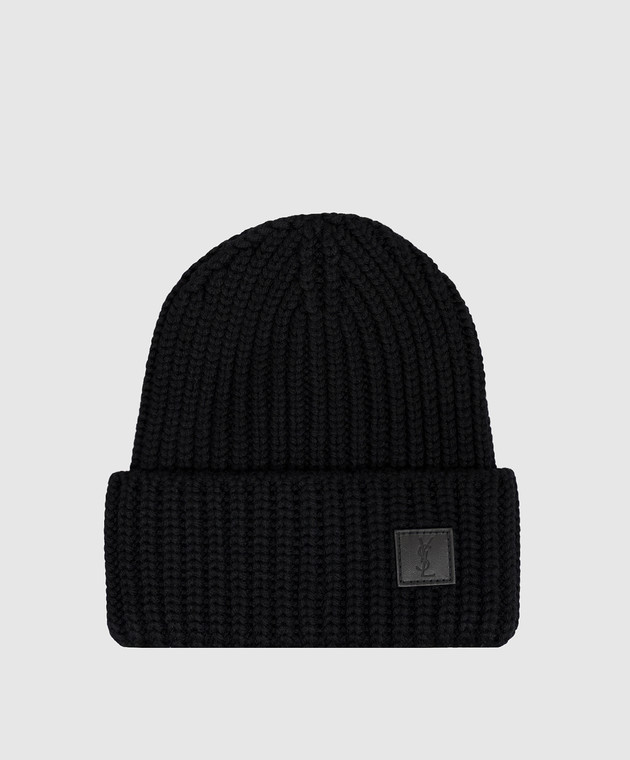 Saint Laurent Черная шапка из шерсти A0045W3Y206