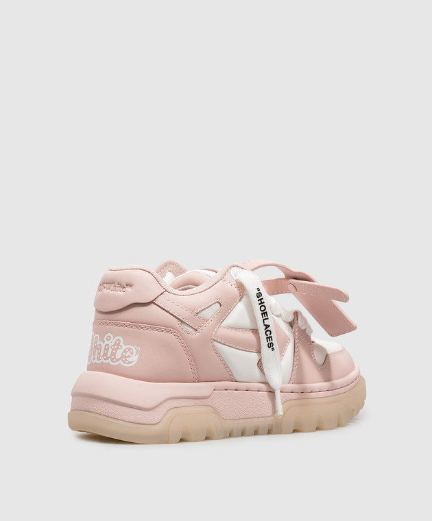 Off-White Рожеві шкіряні кросівки OOO Chunky OF05743655 зображення 3