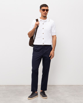 Peserico Сині штани з вовною R5422508274