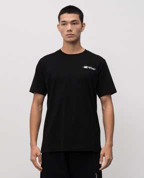 Off-White Чорна футболка Ink Arrow 44MAA027F5J007