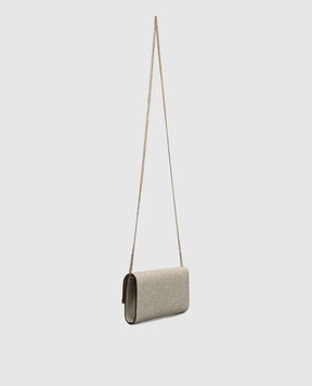 Jimmy Choo Золотистий клатч Emmie з глітером EMMIEDGZ