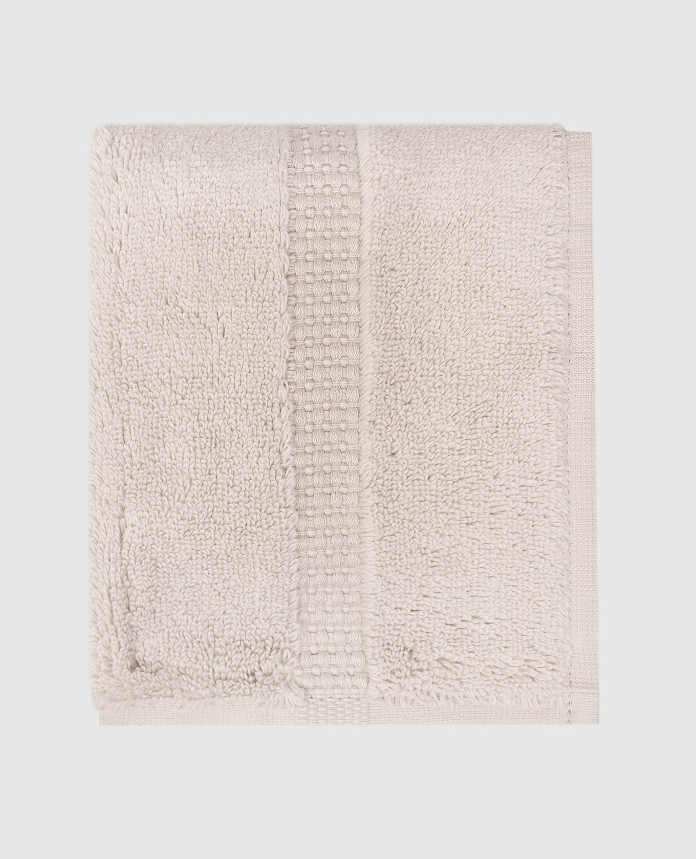 Махровое полотенце для лица PERA серого цвета