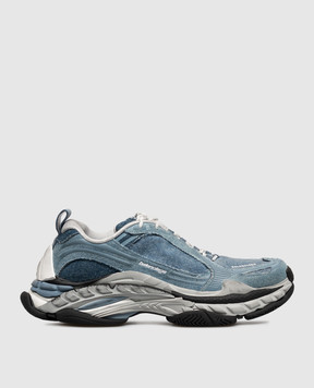 Balenciaga Синие кроссовки Triple S.2 865849WTSDN