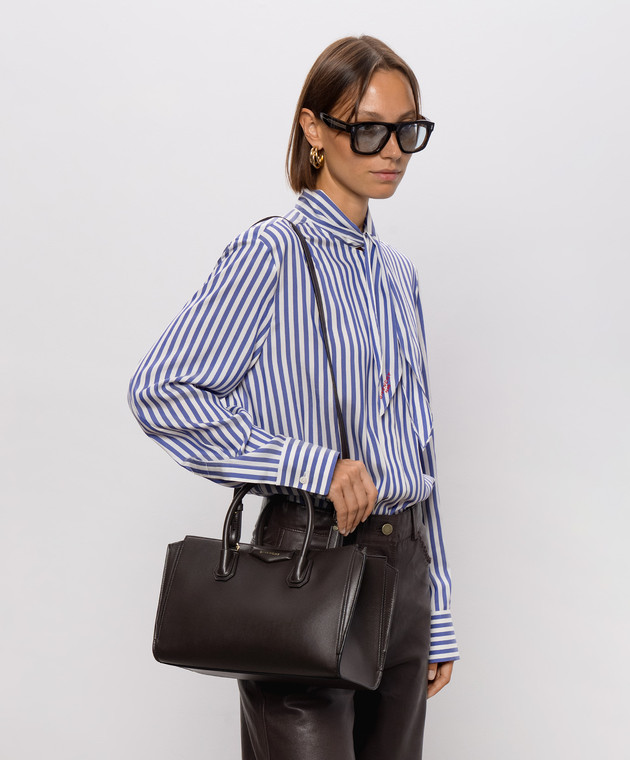 Givenchy Коричневая кожаная сумка Antigona BB5197B2HF изображение 2
