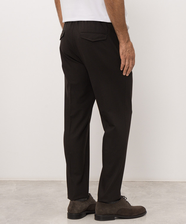Peserico Коричневые брюки с шерстью R54774W02661 изображение 4