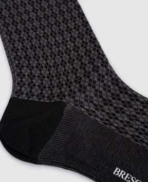 Bresciani Серые носки в геометрический узор MC034JQ1088XX