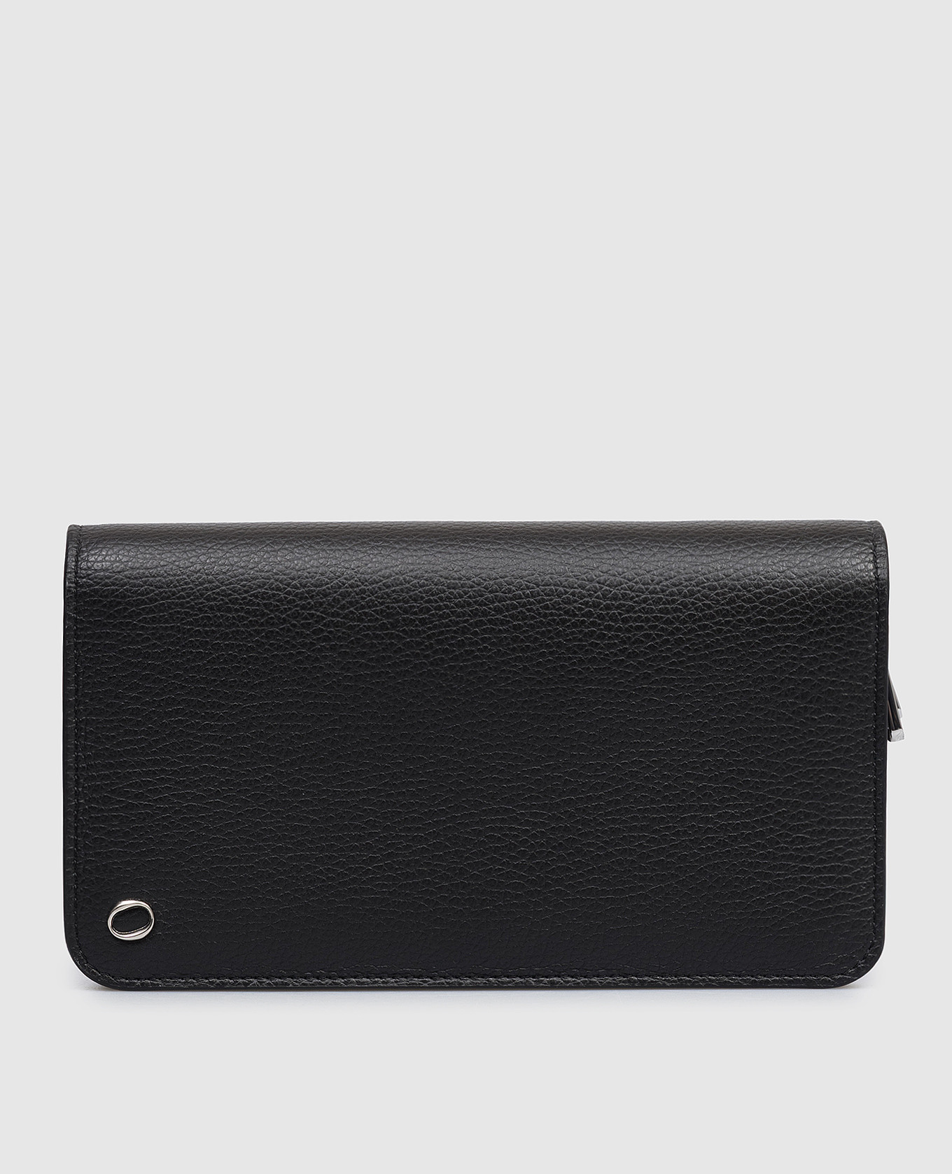 Черный кожаный кошелек