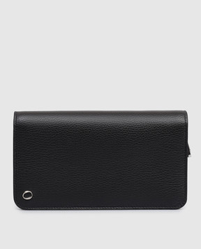 Orciani Чорний шкіряний гаманець SU0125MIC