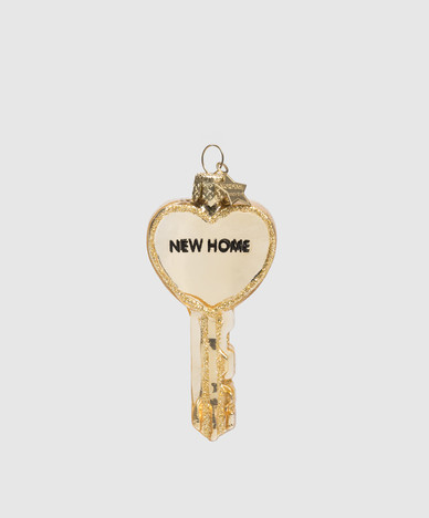 Золотистая елочная игрушка Gold key