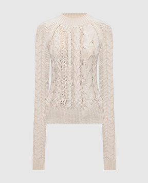 Ermanno Scervino Бежевий светр з кашеміру D495M734YUT