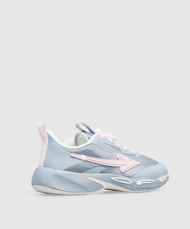 Off-White Дитячі блакитні кросівки For Jumping OGIA008S26FAB001 зображення 3