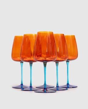 Vema Набір помаранчевих келихів для вина JOY 6 шт JOY55CL