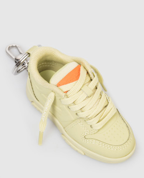 Off-White Зелений брелок у вигляді кросовка Out Of Office OMZG097S26FAB001