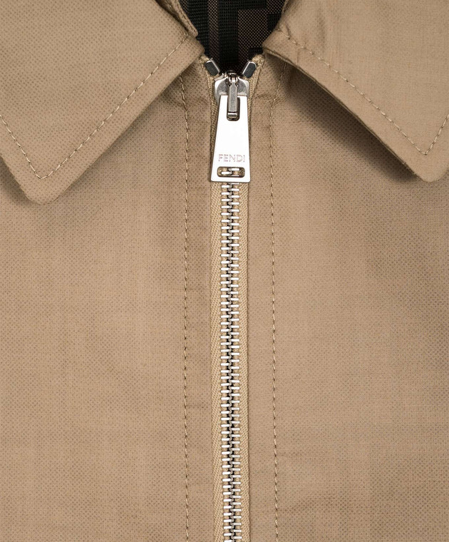 Fendi Дитяча куртка кольору хакі JFA241B1L3 зображення 3