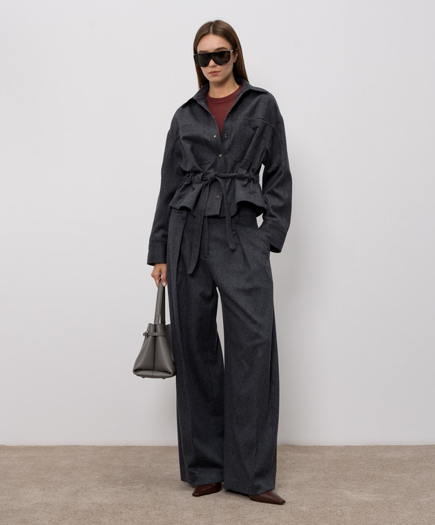 Brunello Cucinelli Бордовий джемпер з кашеміру M12244400P зображення 2