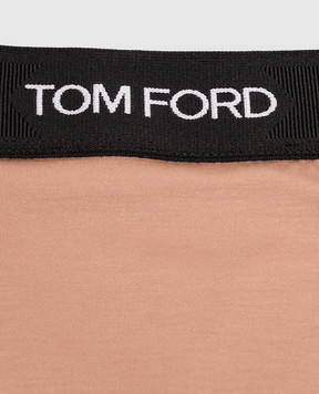Tom Ford Бежевые трусики-тонг KNJ009JEX011
