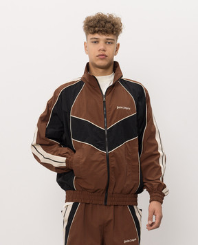 Palm Angels Коричнева спортивна куртка Hollywood PAMEB002FB001