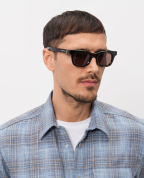 Alexander McQueen Солнцезащитные очки Skull с эффектом черепахового панциря 861677J0749