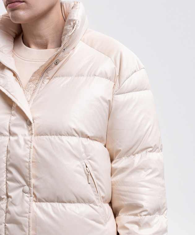 Sporty & Rich Пуховая куртка цвета айвори OW06182315CR12 изображение 5