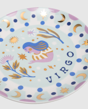 Bitossi Home Блакитна порцелянова тарілка для закусок Virgo AST00006