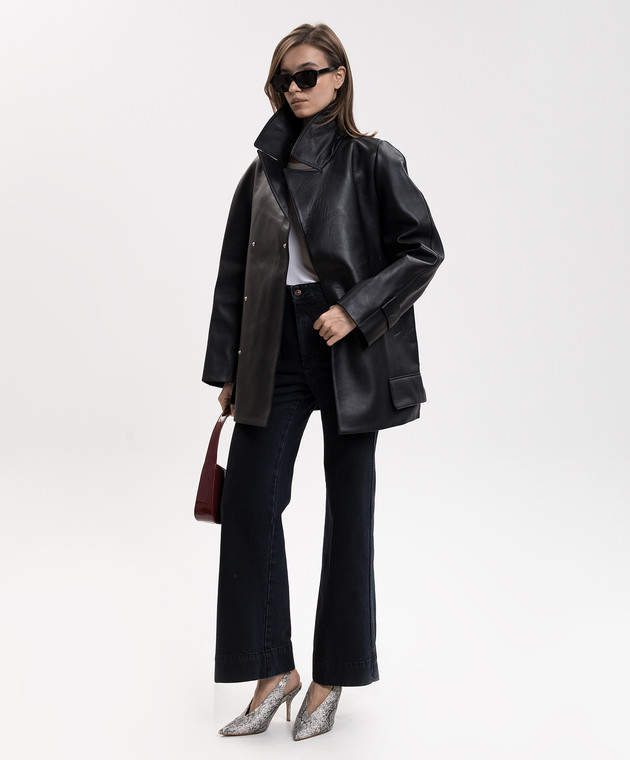 Victoria Beckham Сині джинси кльош Alina 1426DJE007252S зображення 2