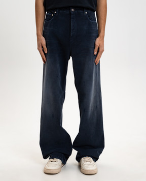 Balenciaga Сині джинси з ефектом потертості 857194TTW64