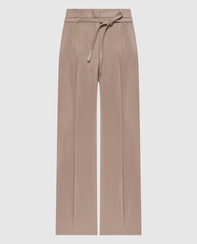 Peserico Бежеві штани з льоном P04274A01921