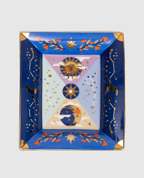 Bitossi Home Синя порцелянова тарілка для закусок L'Astrologia AST00021