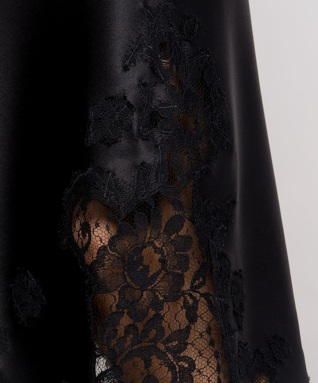 Dolce&Gabbana Чорна спідниця міді F4DLYTFURAG зображення 5
