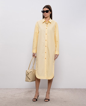 Khaite Желтое платье-рубашка Gloria 5580195