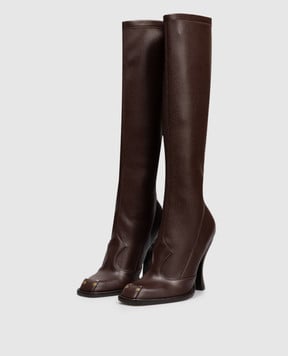 Etro Бордовые кожаные сапоги WS4A0017AT270