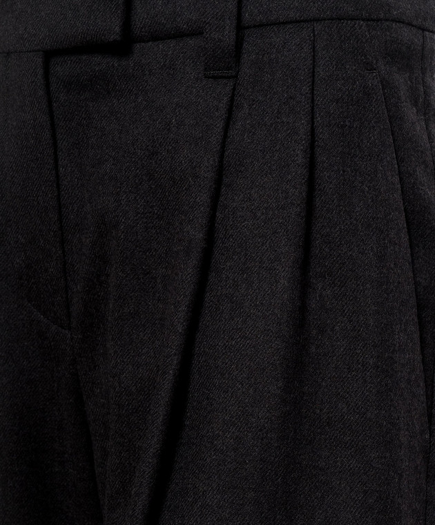 Brunello Cucinelli Сірі штани з вовни MG550P9026 зображення 5