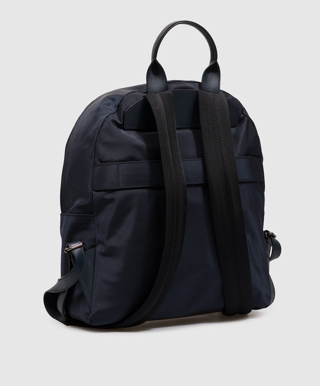 Kiton Синий рюкзак с металлическим логотипом UBA0160N01270 изображение 3