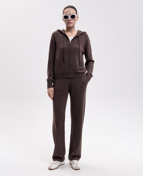 Sporty & Rich Коричневі штани з кашеміру та вовни PA02783327BR03