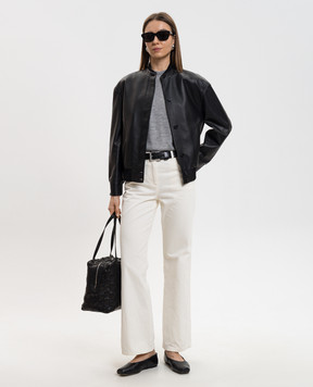 The Row Чорний шкіряний бомбер Elenora 10466L329