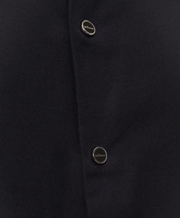 Kiton Темно-синя сорочка UMCNERHH09828 зображення 5