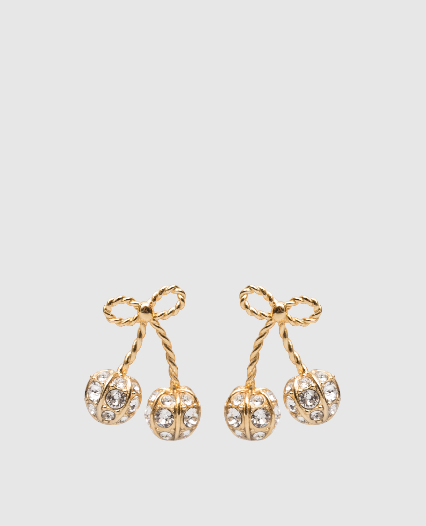 

Золотые серьги Cherryfic с кристаллами Swarovski, Золотистый, Серьги