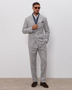 Brunello Cucinelli Синий джемпер M29400104