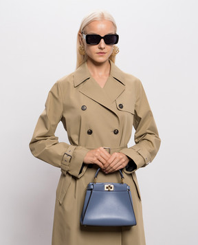 Fendi Синя шкіряна сумка Peekaboo 8BN244B083