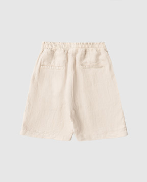 Brunello Cucinelli Дитячі бежеві шорти з льону B243DP902C