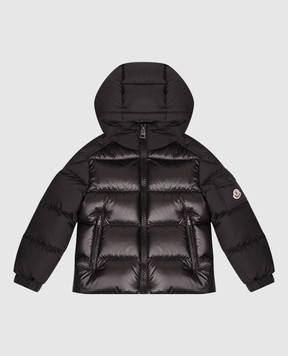 Moncler ENFANT Детский черный пуховик Hyoseris L29541A00076597YX