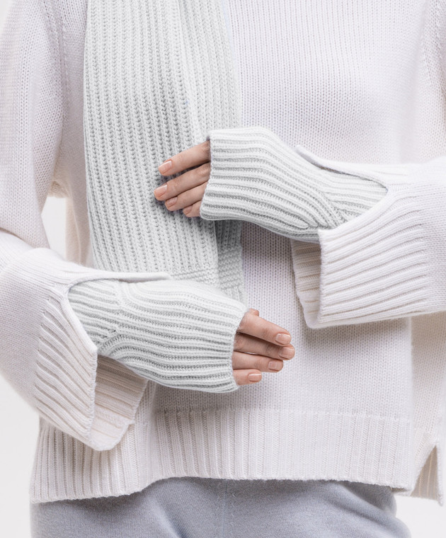 Allude Блакитні мітенки з кашеміру 26511227 зображення 2