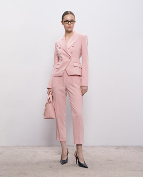 Twinset Рожеві штани з логотипом 261AP2275