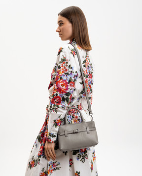 Gianni Notaro Сіра шкіряна сумка Dollaro 235DOLLARONIKEL