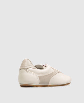 Bottega Veneta Белые кожаные кроссовки Shot A007CFV6VC0