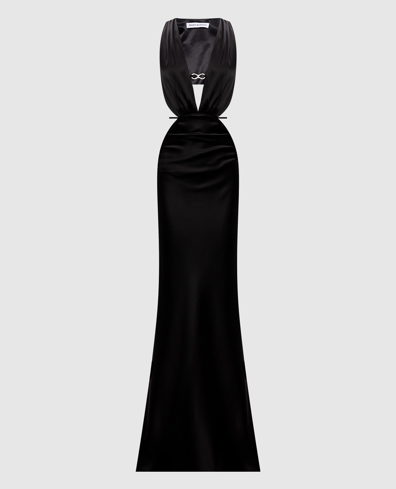 Черное платье макси