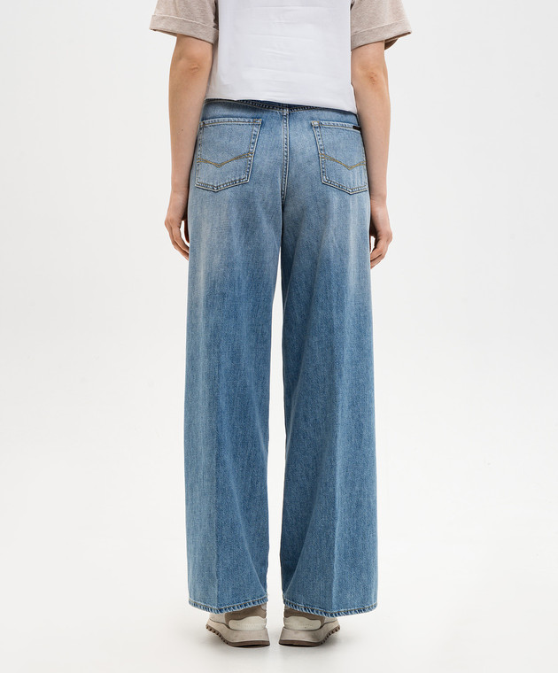 Peserico Блакитні джинси з ефектом потертості A04114L89Q04946 зображення 4