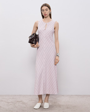 PROENZA SCHOULER Рожева сукня Jessi в смужку WL2613606BY367