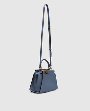 Fendi Синя шкіряна сумка Peekaboo 8BN244B083
