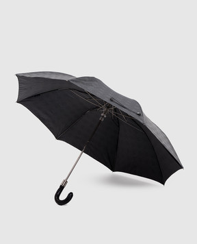 Pasotti Серый складной зонтик Milford в узор OMITUO64SMILFORD2